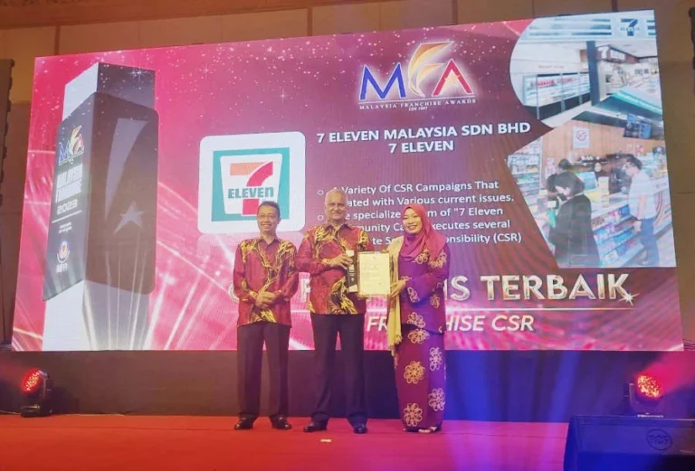 7-Eleven Malaysia Triumphs at Malaysia Franchise Award 2023, Winning Best Franchise CSR in ESG Category