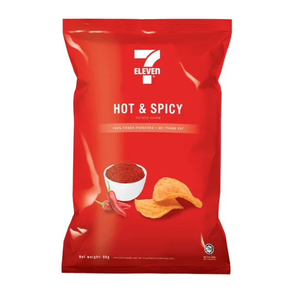 7-Eleven Potato Chips Hot & Spicy 60g