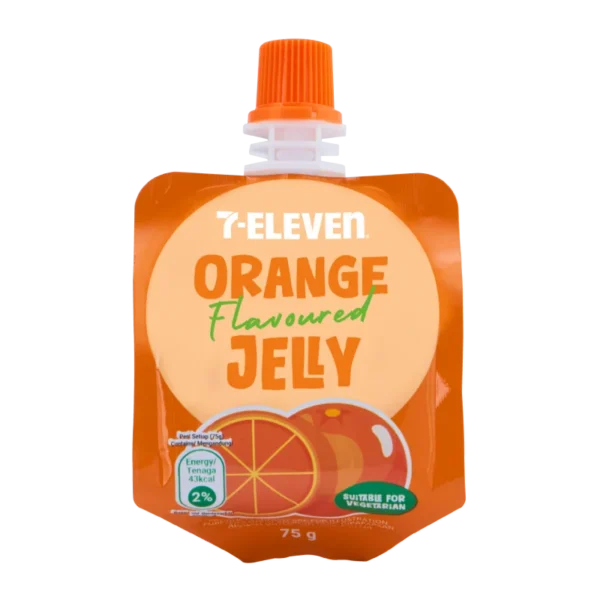 7-Eleven Orange Flavoured Jelly Drink 75g