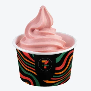 Strawberry Soft Serve Cup
